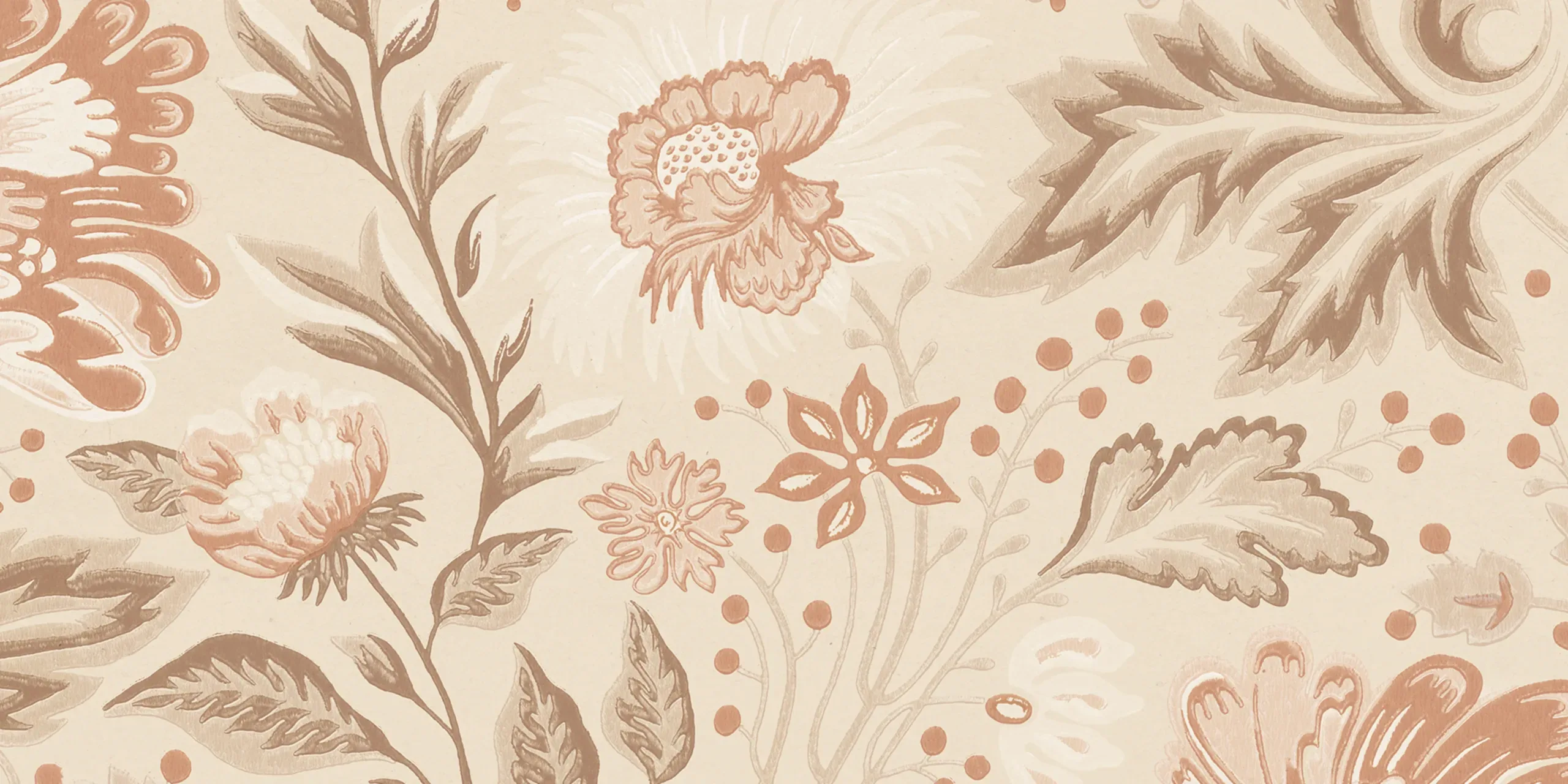 Ava Hazel Floral Mural by Sandberg