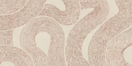 Zen Terracotta Large Pattern Mural by Sandberg