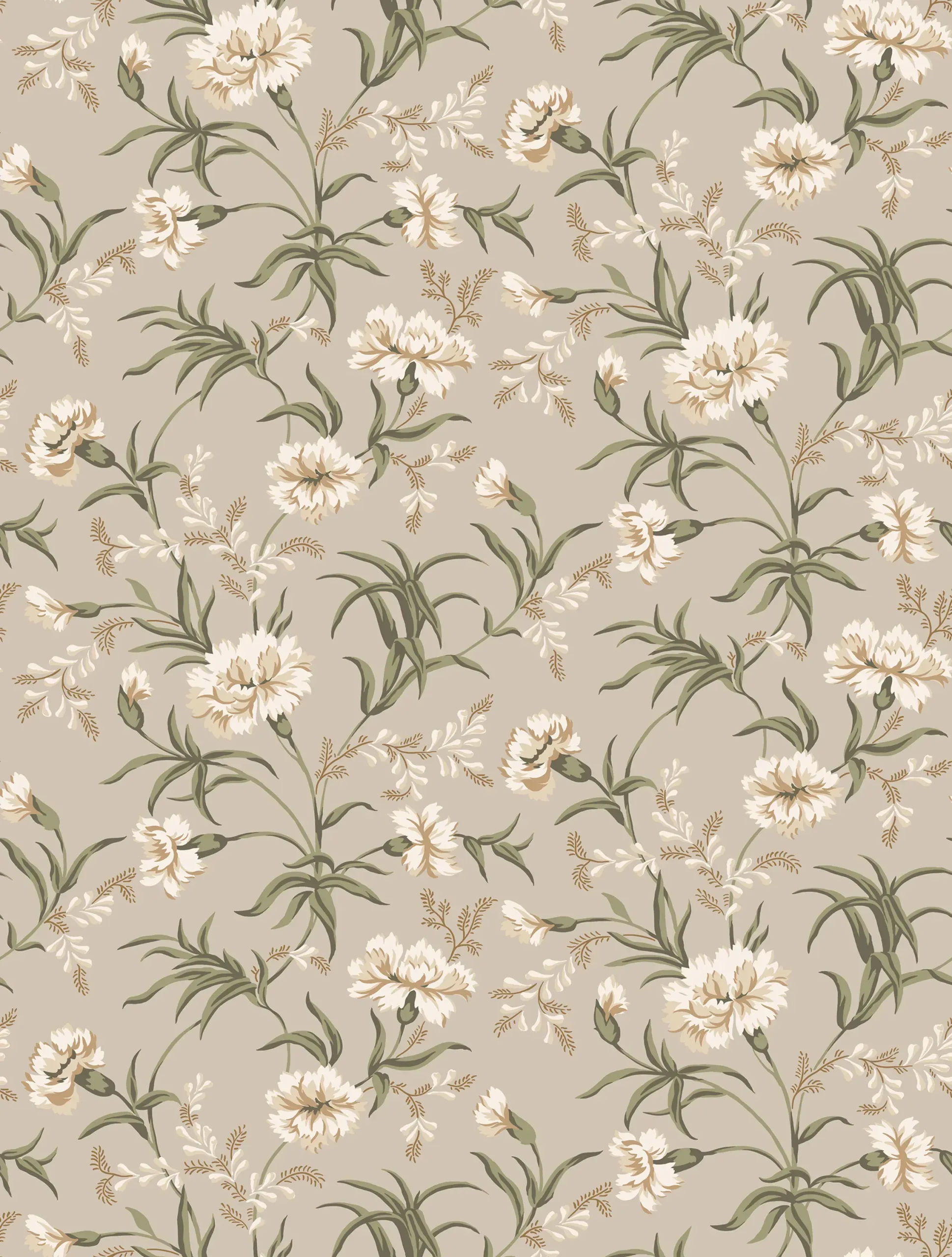 Emilie Clay Floral Wallpaper by Sandberg