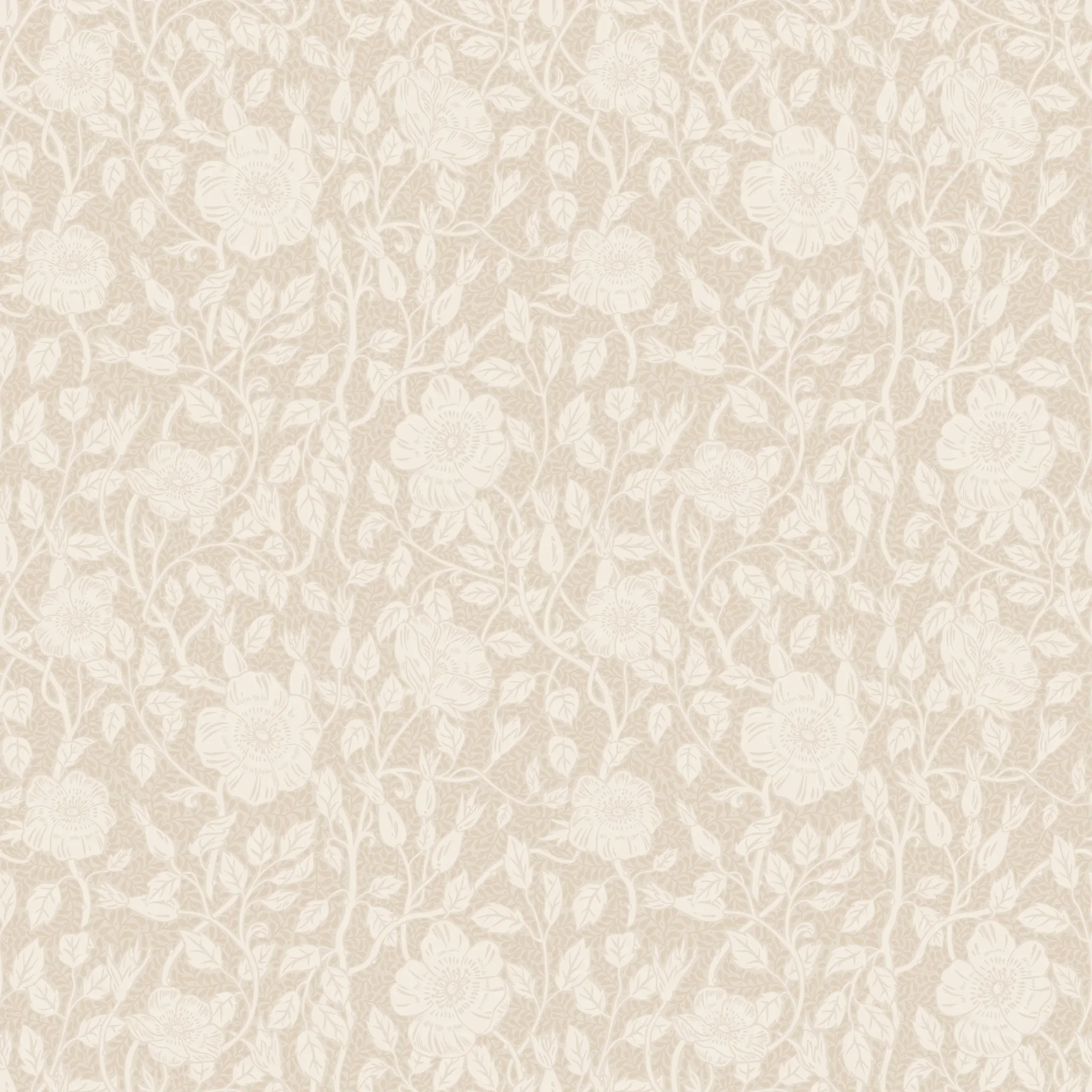 Anton Sandstone Floral Wallpaper by Sandberg