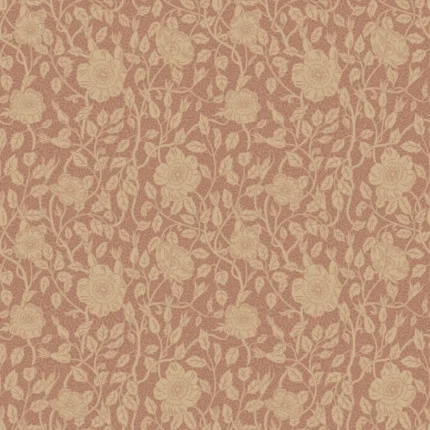 Anton Terracotta Floral Wallpaper by Sandberg