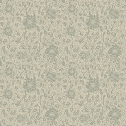 Anton Sage Green Floral Wallpaper by Sandberg