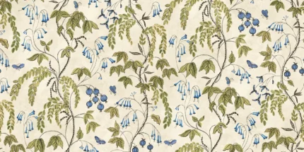 Ottilia Olive Green Chinoiserie Mural by Sandberg