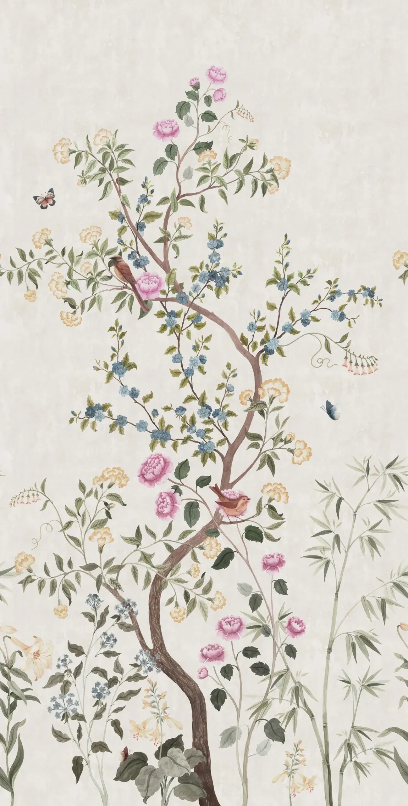 Eleonora Green Chinoiserie Mural by Sandberg