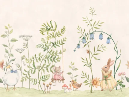 Vilhelmina Green Garden Mural by Sandberg