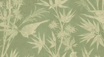 Celeste Green Leaf Mural by Sandberg