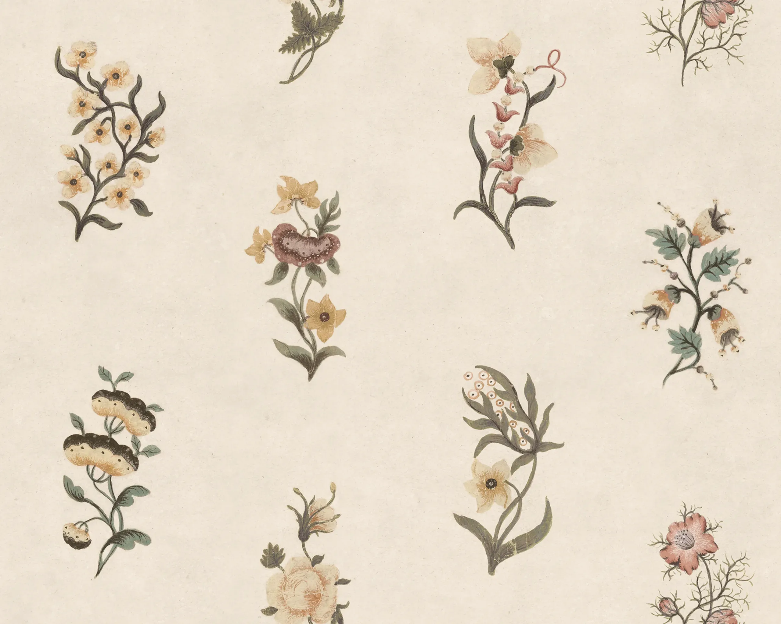 Victoria Honey Large Pattern Mural by Sandberg Victoria Honey Large Pattern Mural by Sandberg
