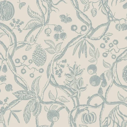 Tree of Life Light Blue Botanical Wallpaper by Sandberg