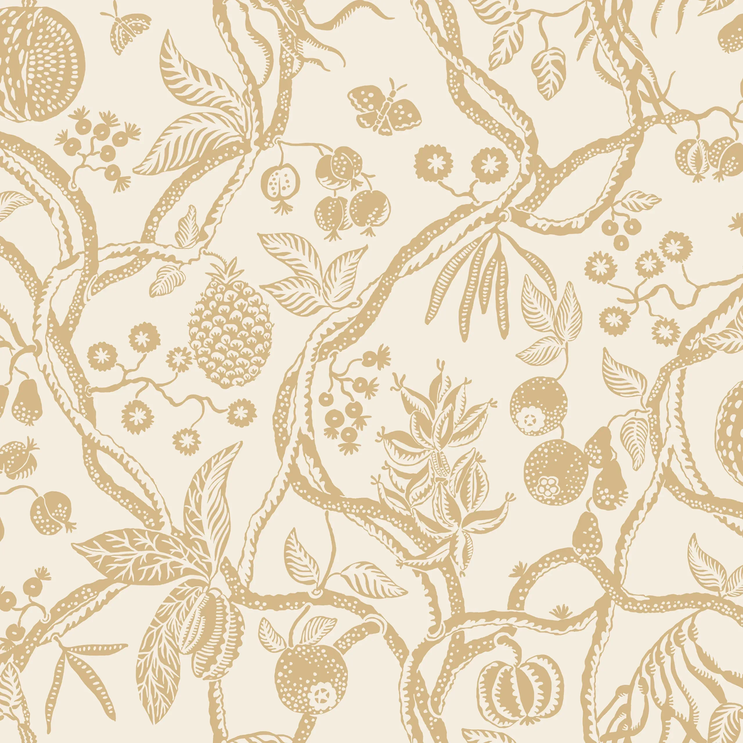 Tree of Life Honey Botanical Wallpaper by Sandberg