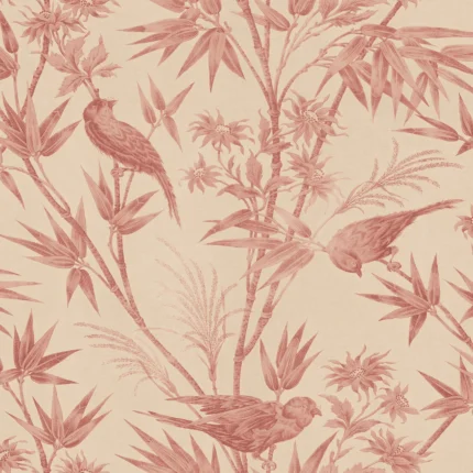 Celeste Red Modern Wallpaper by Sandberg