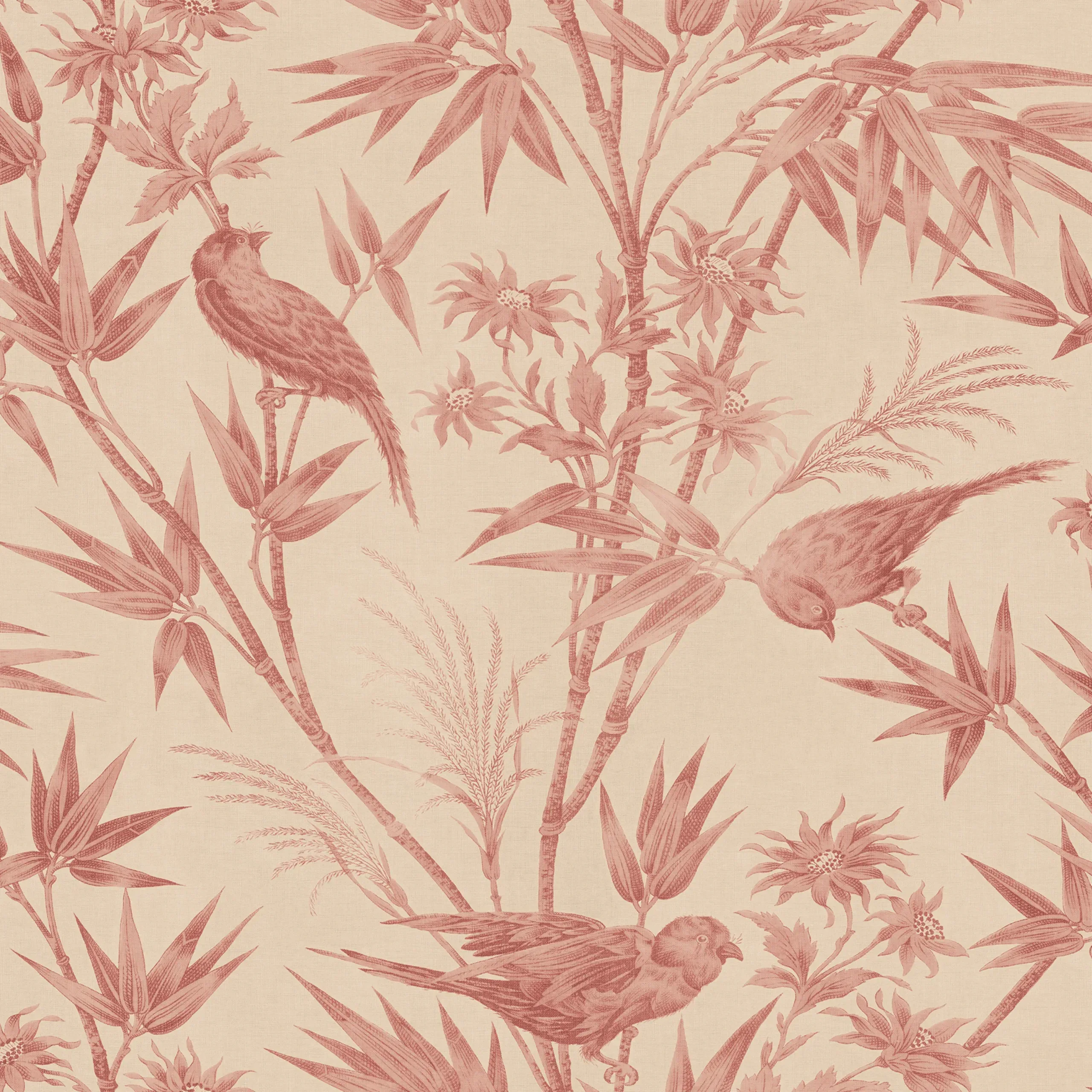 Celeste Red Modern Wallpaper by Sandberg