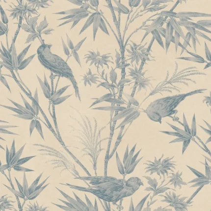 Celeste Indigo Blue Modern Wallpaper by Sandberg