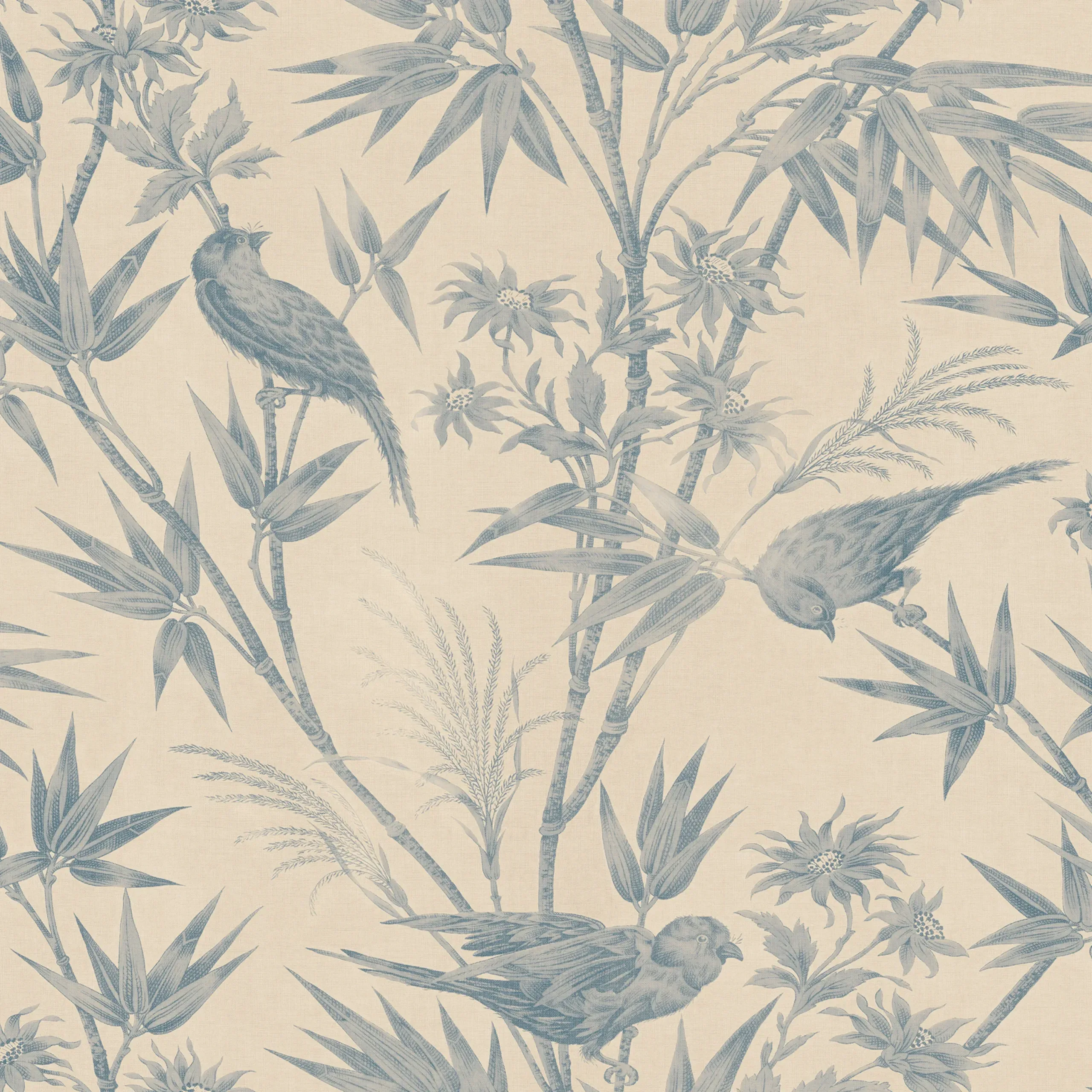 Celeste Indigo Blue Modern Wallpaper by Sandberg