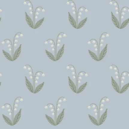 Lilly Light Blue Floral Wallpaper by Sandberg