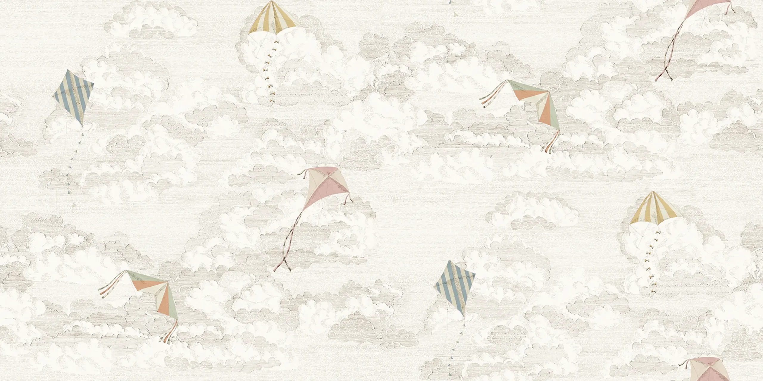 Bonnie and Kites Sand Playful Mural by Sandberg