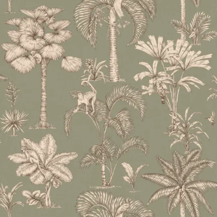 Adele Green Botanical Wallpaper by Sandberg