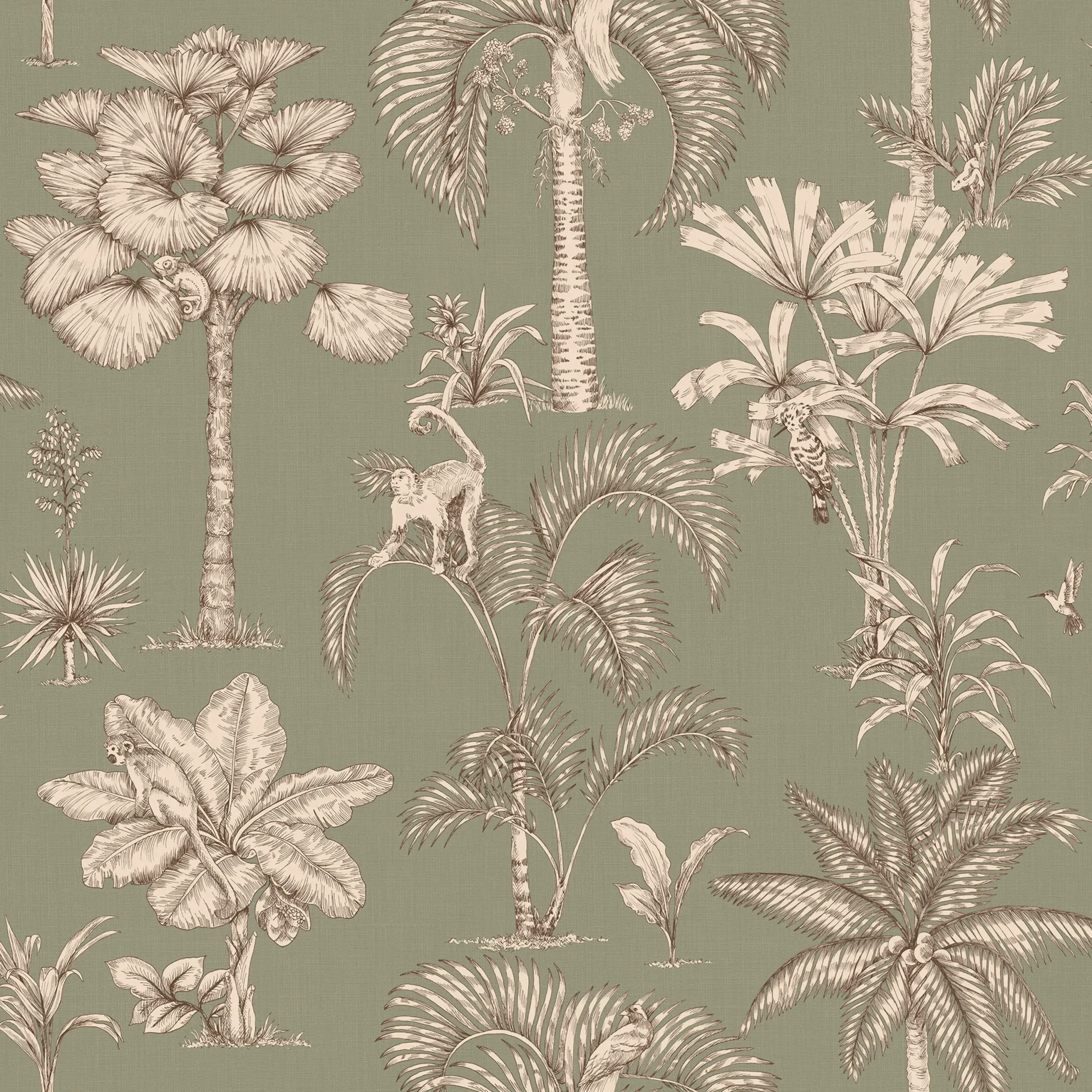 Adele Green Botanical Wallpaper by Sandberg