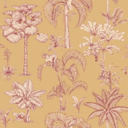 Adele Yellow Botanical Wallpaper by Sandberg