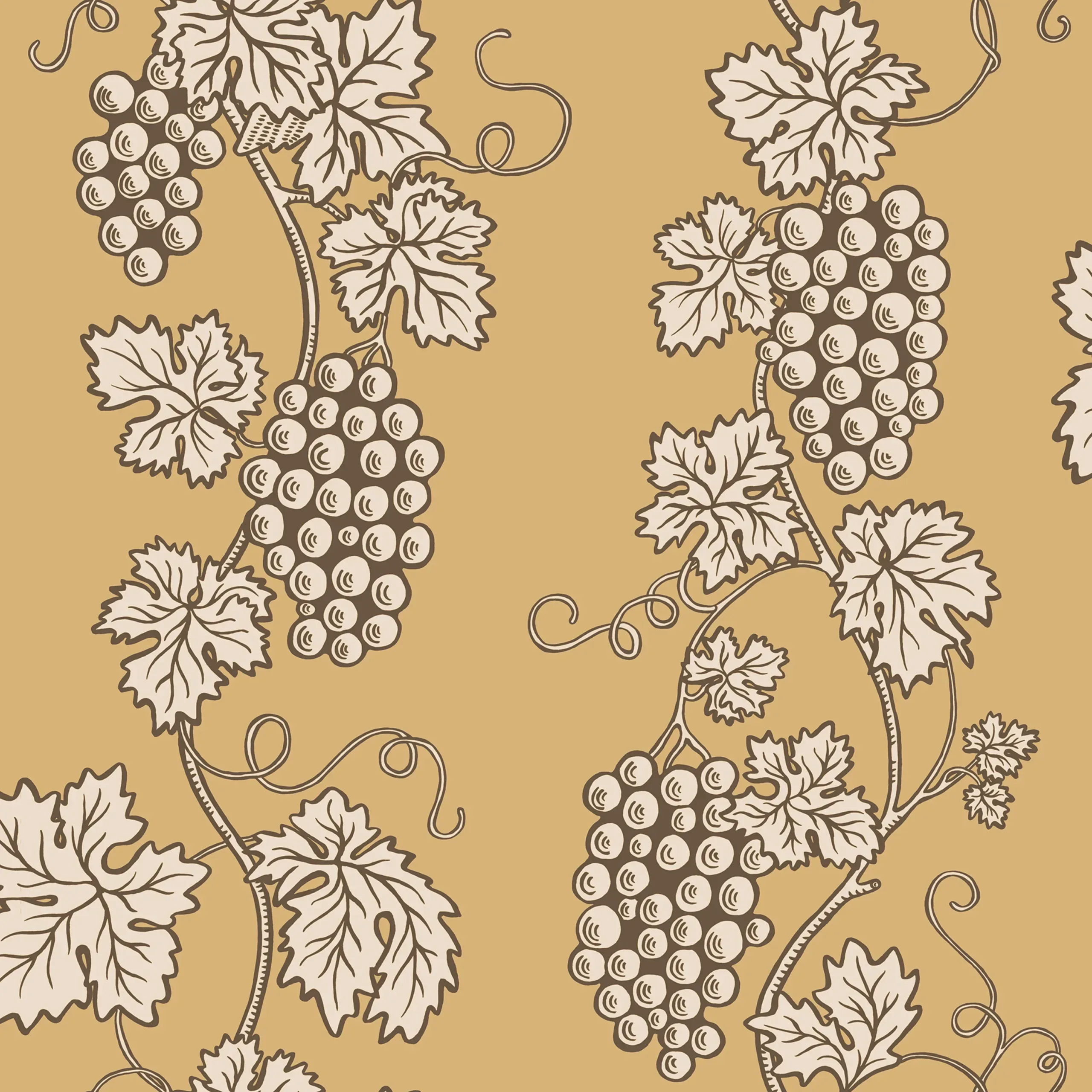 Carla Honey Botanical Wallpaper by Sandberg