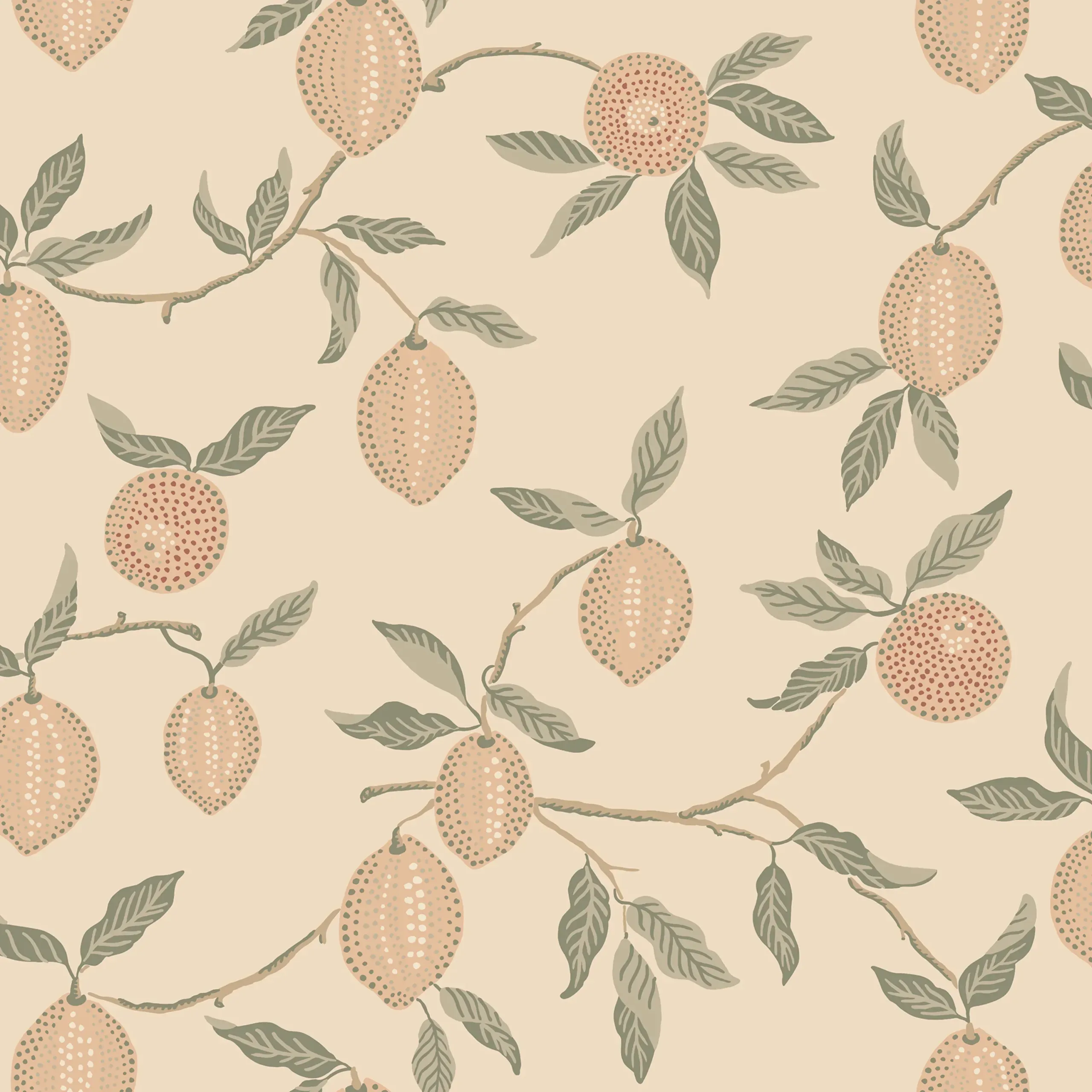 Limone Blush Botanical Wallpaper by Sandberg