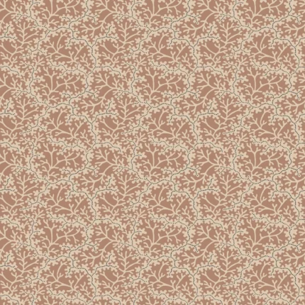 Coral Terracotta Small Pattern Wallpaper by Sandberg