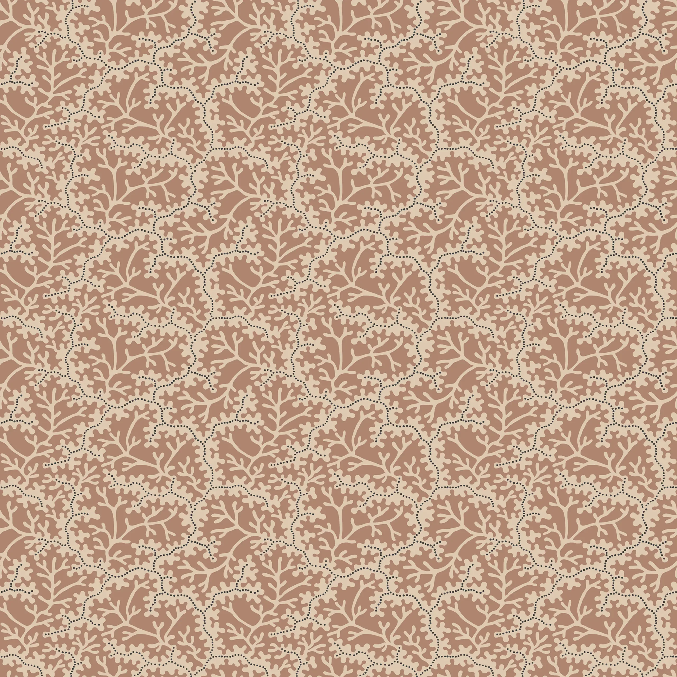 Coral Terracotta Small Pattern Wallpaper by Sandberg