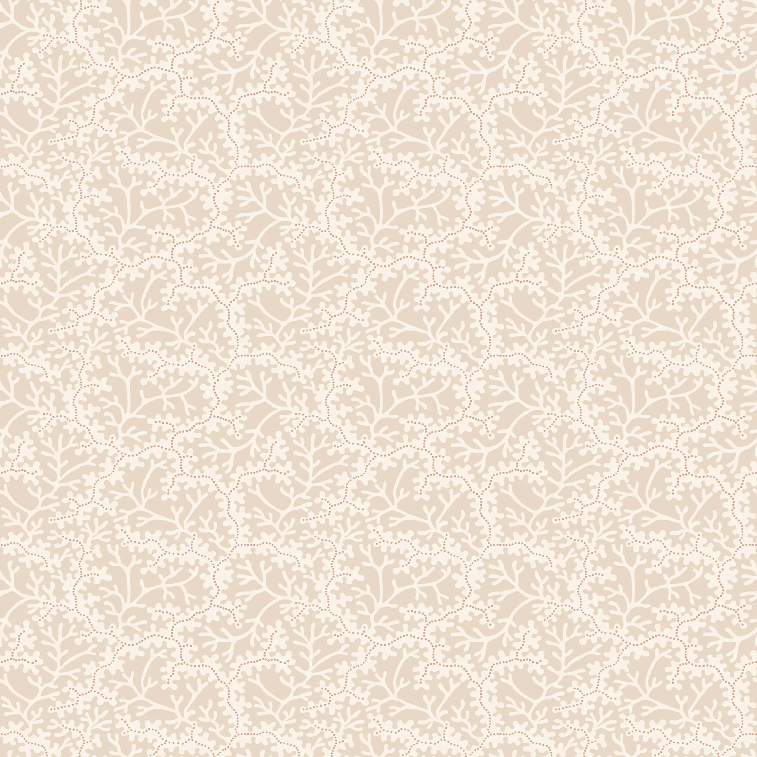 Coral Beige Leaf Wallpaper by Sandberg