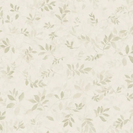 Mila Light Green Leaf Wallpaper by Sandberg