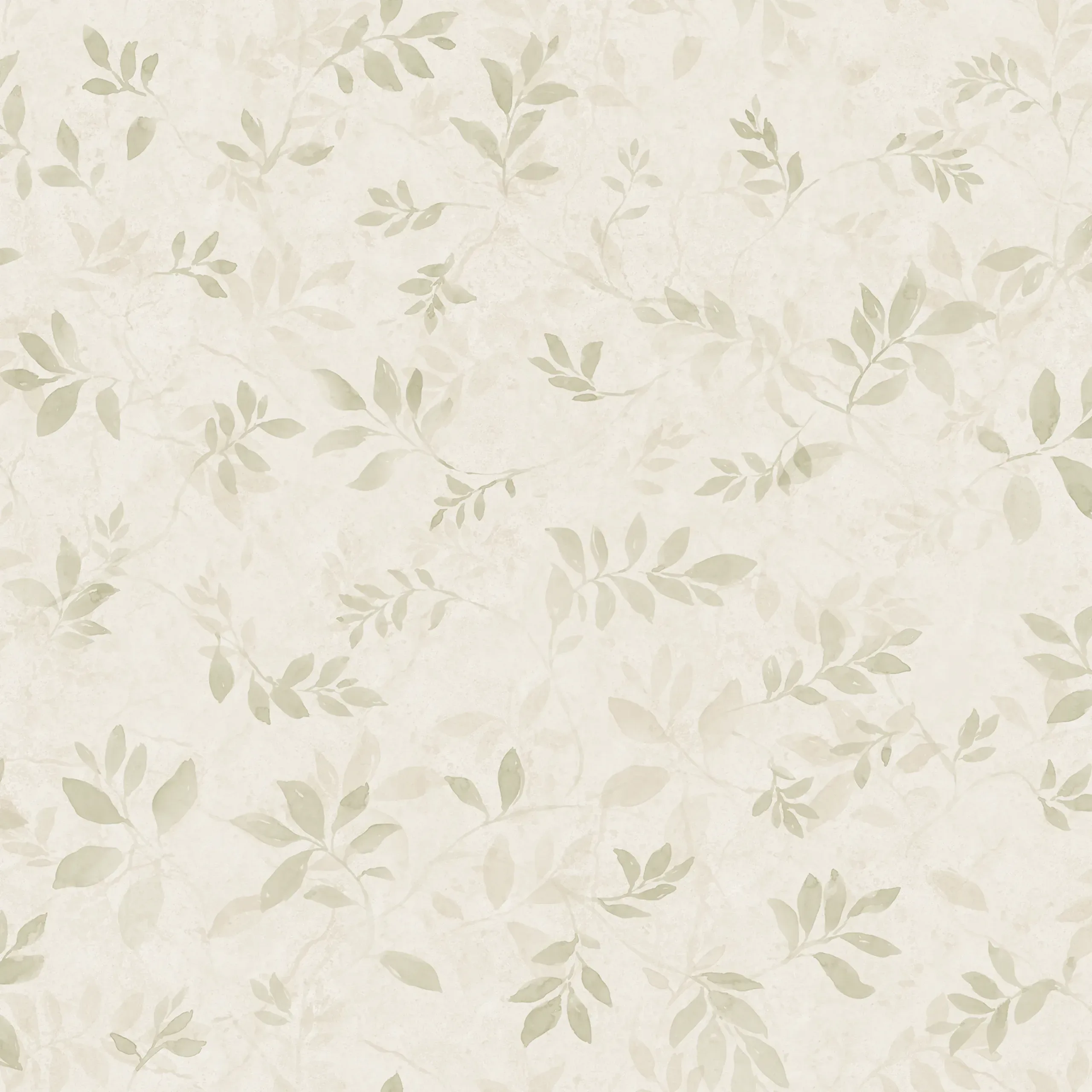 Mila Light Green Leaf Wallpaper by Sandberg