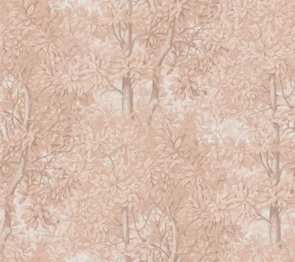 Charles Blush Botanical Mural by Sandberg