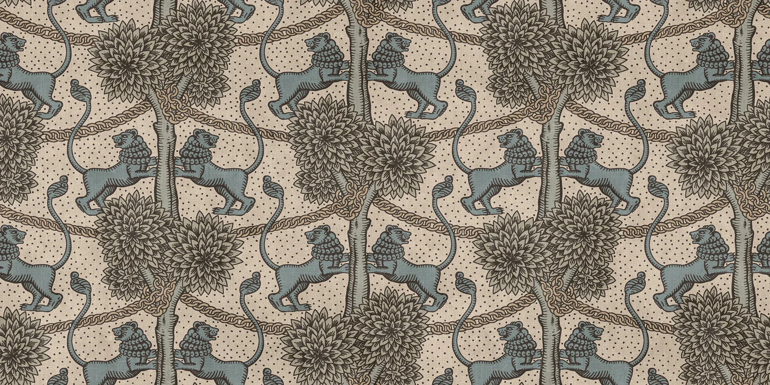 Leopold Beige Playful Mural by Sandberg