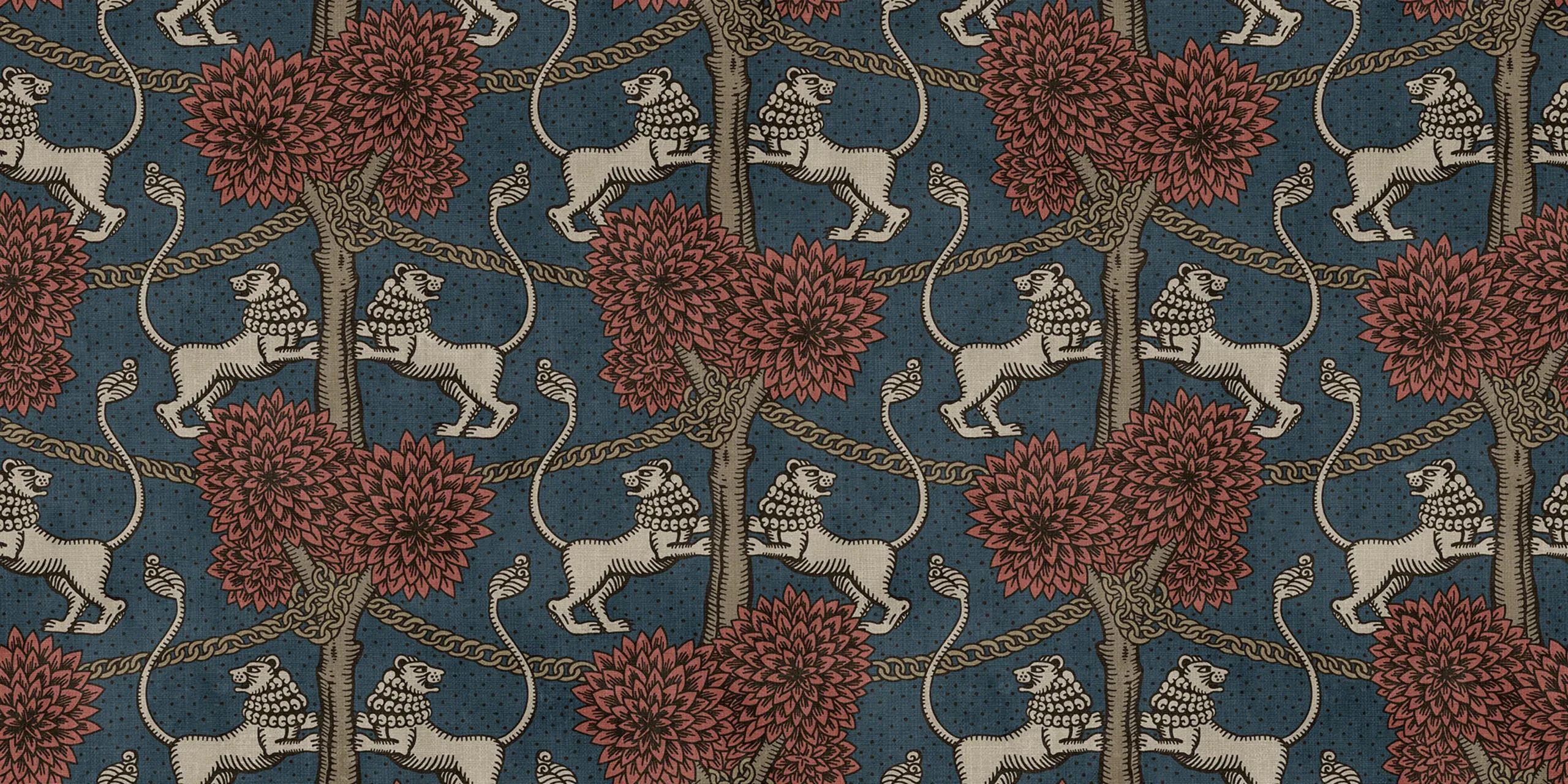 Leopold Blue Playful Mural by Sandberg