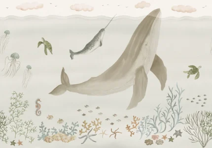 Sally Beige Playful Mural by Sandberg