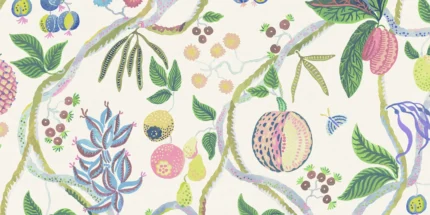 Tree of Life Pastel Botanical Mural by Sandberg