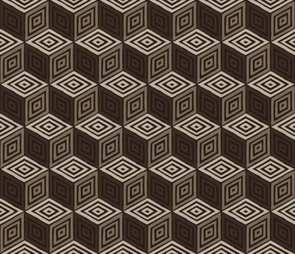 Chiara Brown Small Pattern Mural by Sandberg