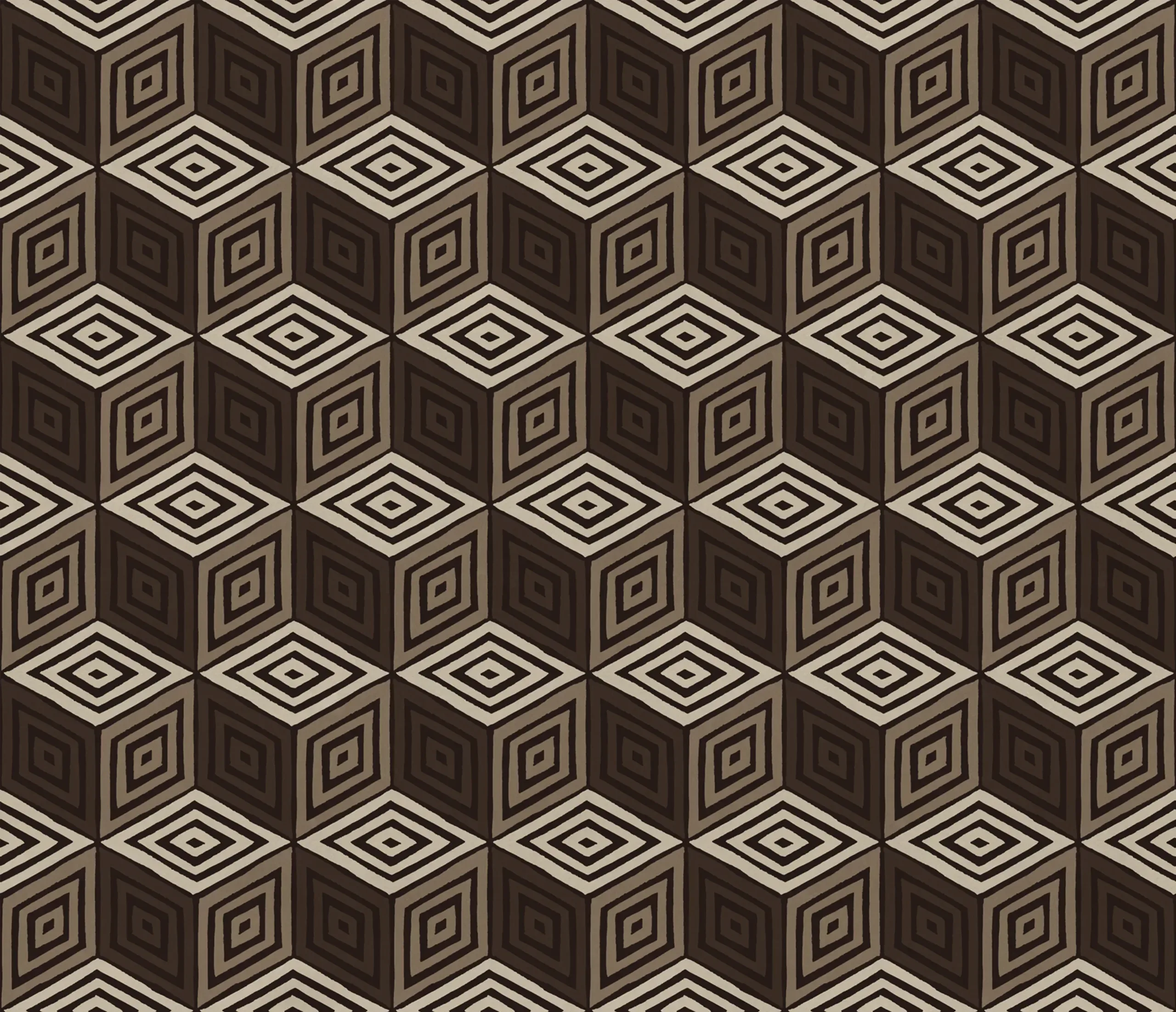 Chiara Brown Small Pattern Mural by Sandberg