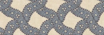 Annie Blue Checkered Wallpaper by Sandberg