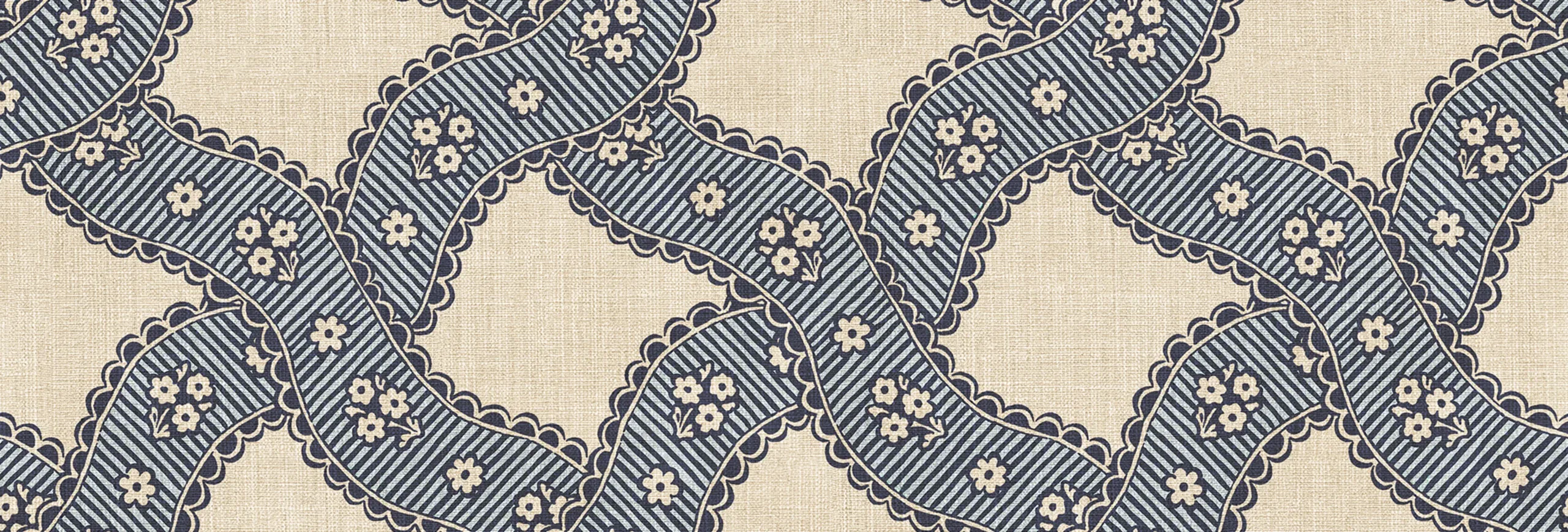 Annie Blue Checkered Wallpaper by Sandberg