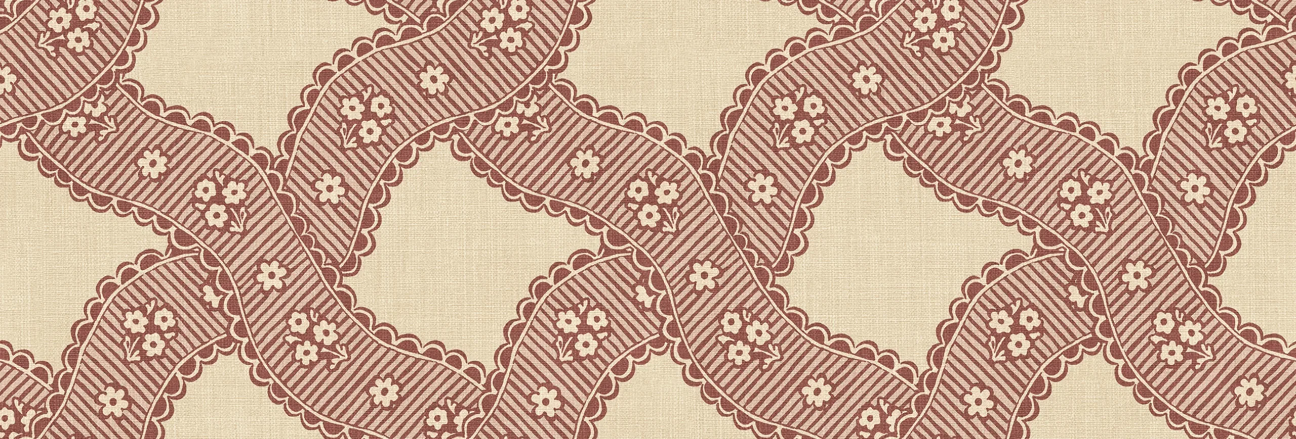 Annie Red Floral Wallpaper by Sandberg