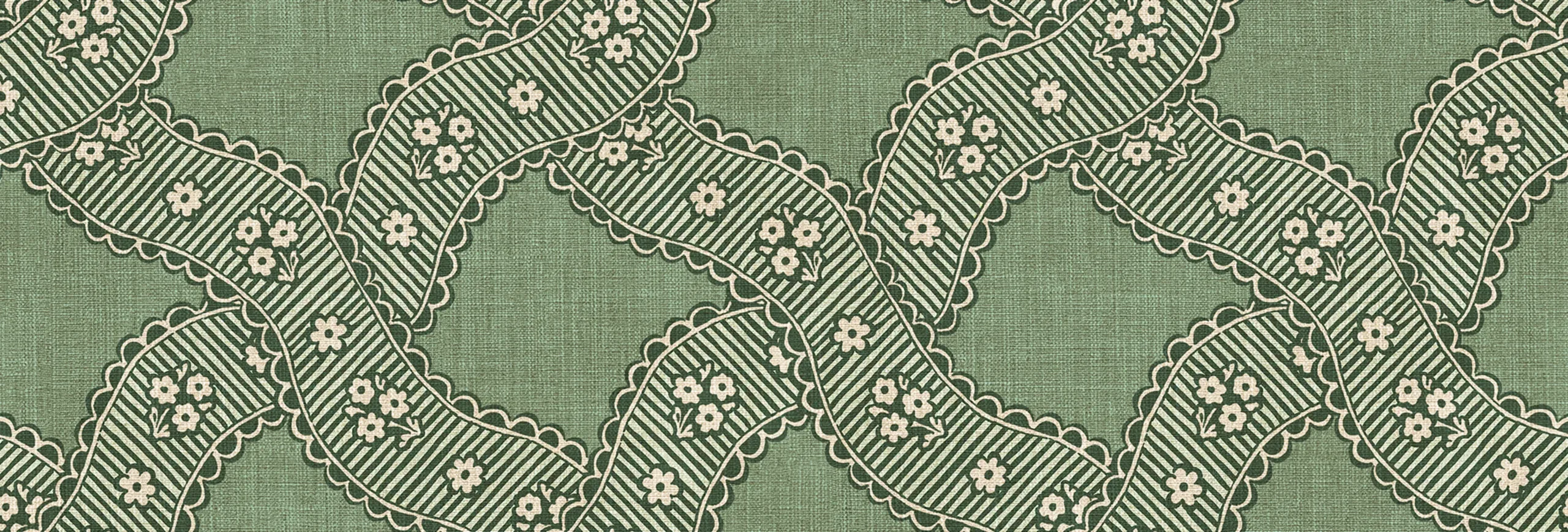 Annie Green Checkered Wallpaper by Sandberg