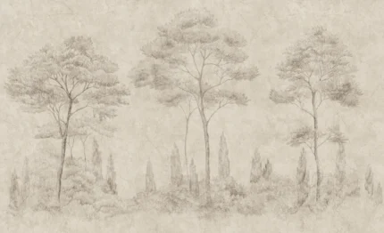 Andrea Sand Botanical Mural by Sandberg