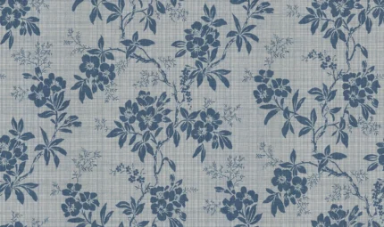 Vera Blue Floral Mural by Sandberg