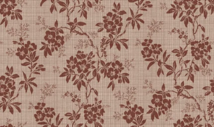Vera Burgundy Floral Mural by Sandberg
