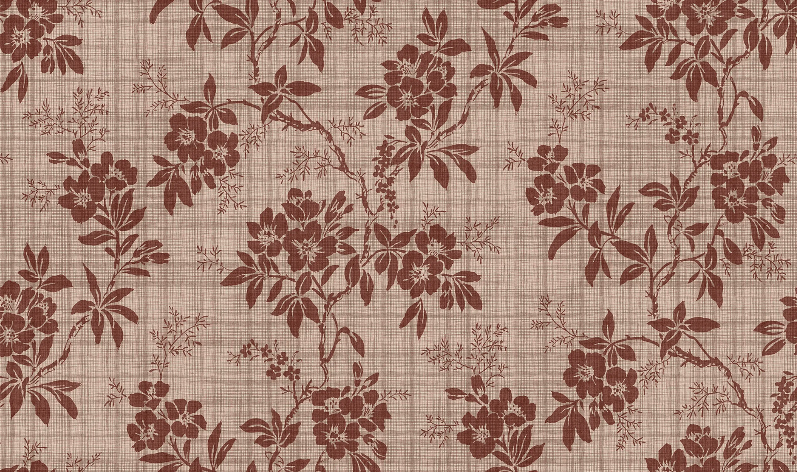 Vera Burgundy Floral Mural by Sandberg