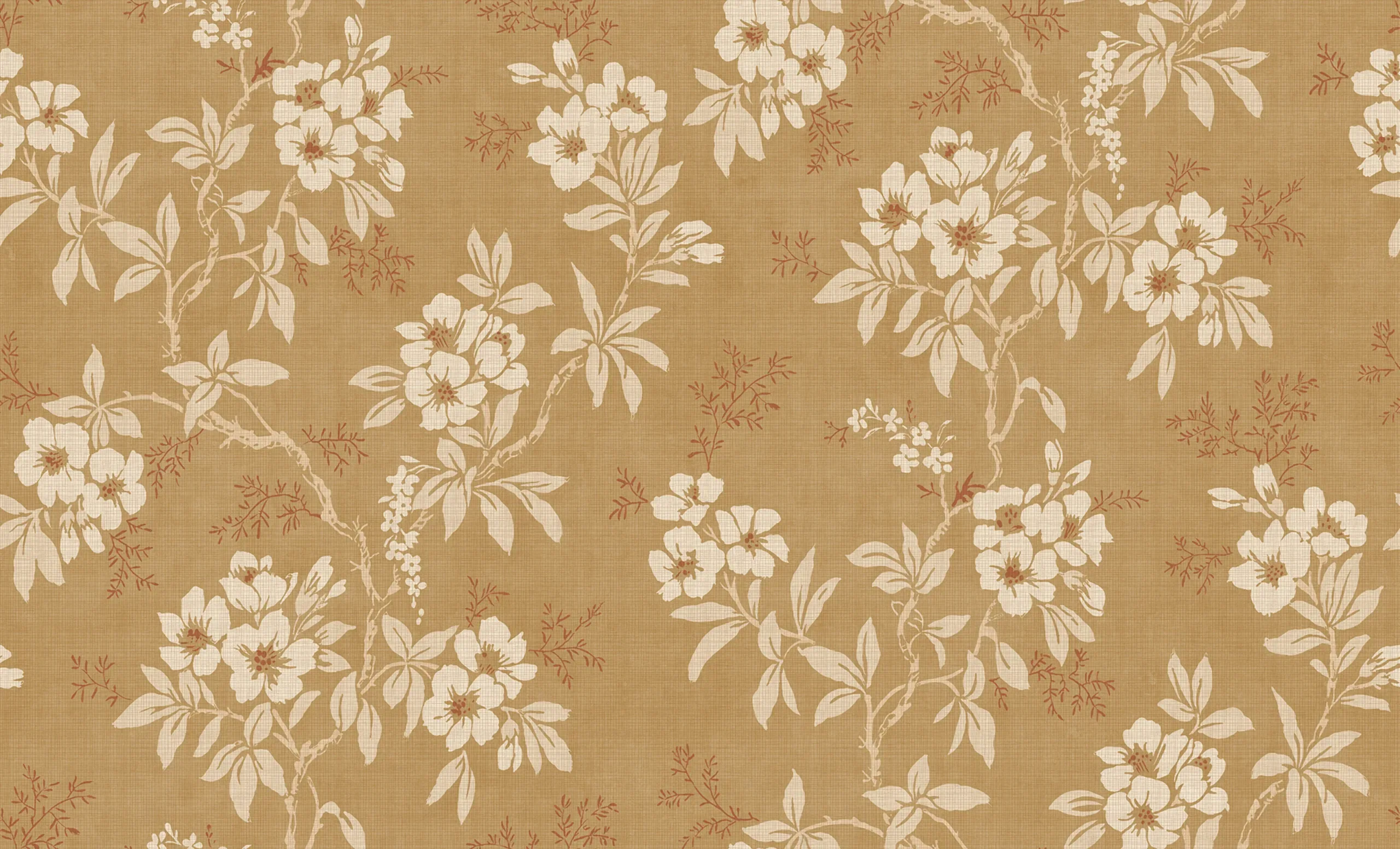 Vera Yellow Floral Mural by Sandberg