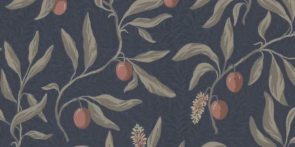 Vinnie Classic Blue Botanical Mural by Sandberg