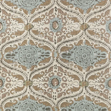 Thibaut CECILIA Gold and Sage Clermont Wallpaper AT10754