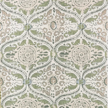 Thibaut CECILIA Green and Beige Clermont Wallpaper AT10755
