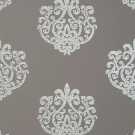 Thibaut ARRAN wallpaper in Metallic on Dark Taupe