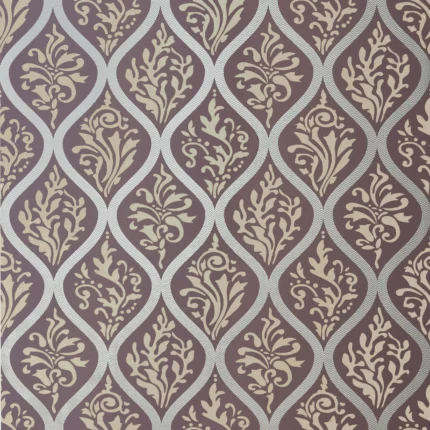 Thibaut FRANCIS wallpaper in Metallic on Plum